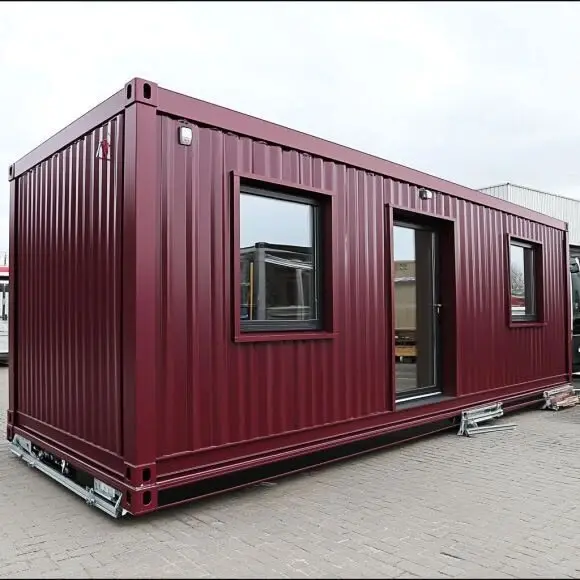 A container home exterior